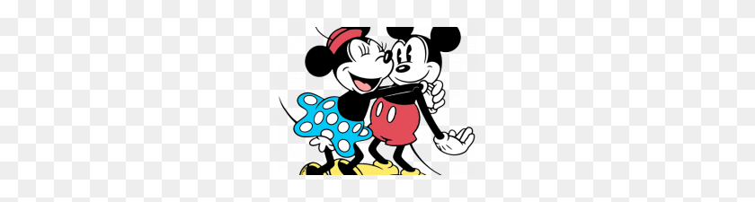 220x165 Mickey Y Minnie Abrazando A Mickey Minnie Mouse Clipart De Disney - Mickey Y Minnie Clipart