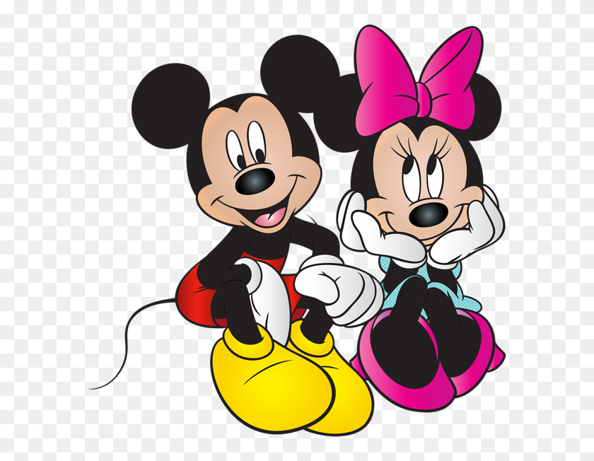600x592 Mickey Y Minnie Mouse Gratis Png Clipart Gallery - Mouse Clipart Png
