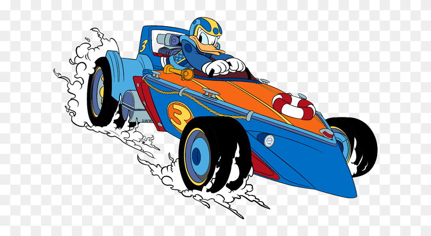 636x400 Микки И Родстер Racers Clip Art Диснея Клип Арт Galore - Гоночный Автомобиль Clipart
