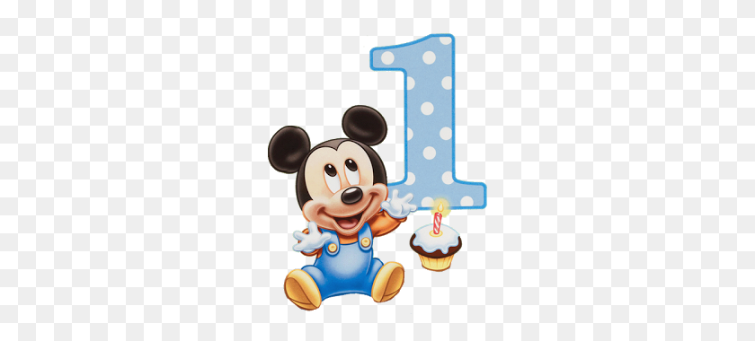 244x320 Mickey Baby - Clipart De 1Er Cumpleaños De Mickey Mouse