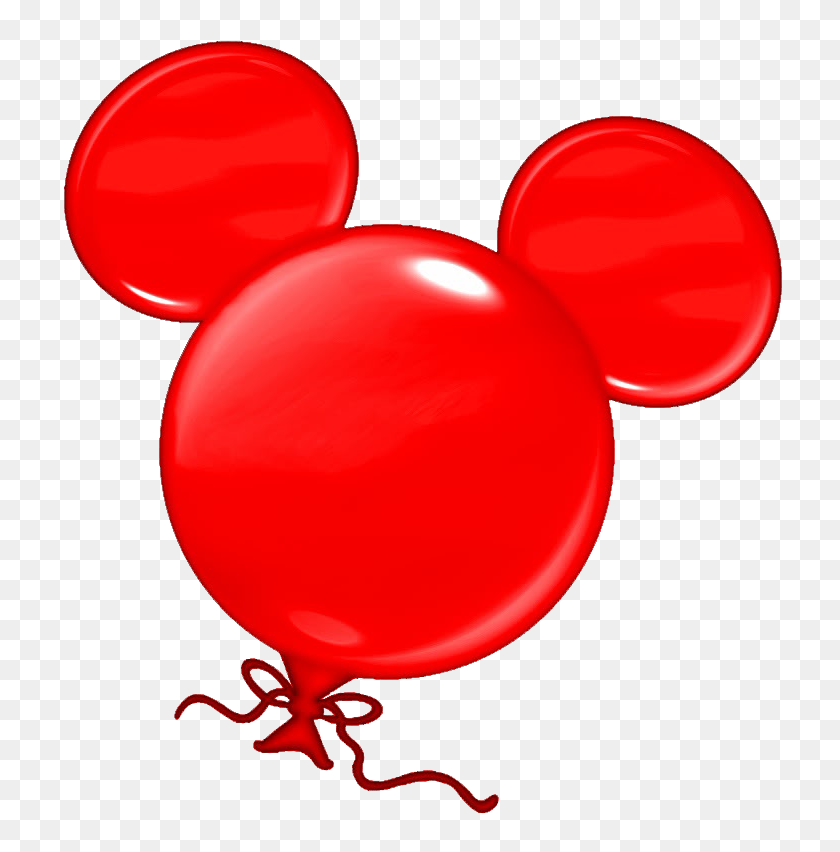 760x792 Mickey Balloon Disney Mickey Heads Disney, Mickey - Mickey Mouse Balloon Clipart