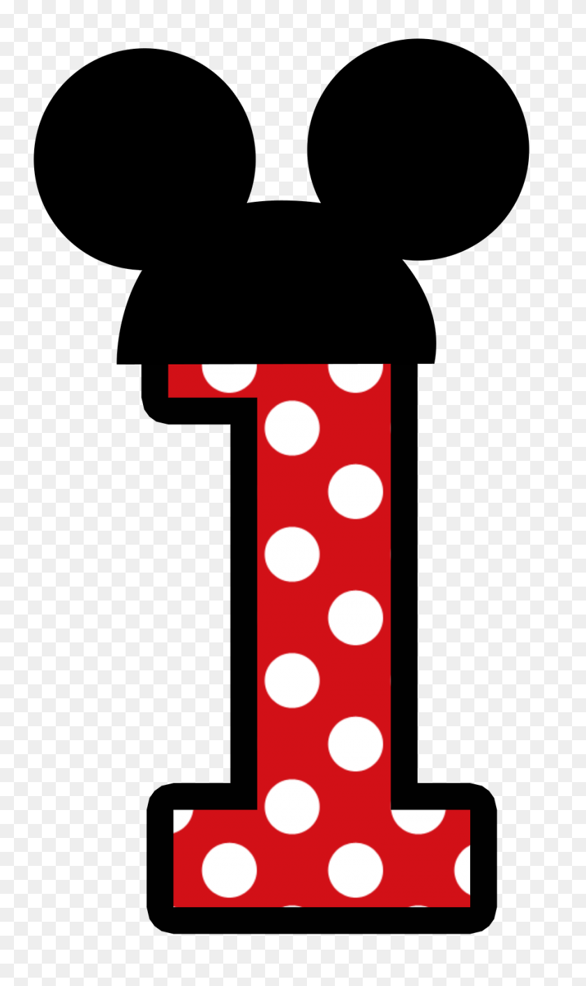 900x1561 Mickey E Minnie - Mickey Mouse Number 1 Clipart