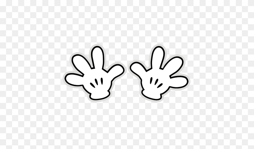 Mickey Hands Clipart - Mickey Mouse Number 1 Clipart