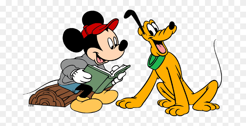 683x371 Mickey, Minnie And Pluto Clip Art Disney Clip Art Galore - August Clipart