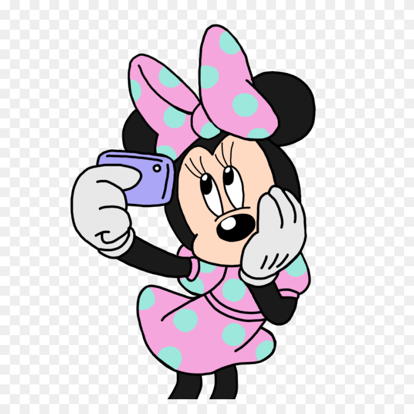 894x894 Mickey Minnie Mouse Selfie Transparent Png - Minnie PNG
