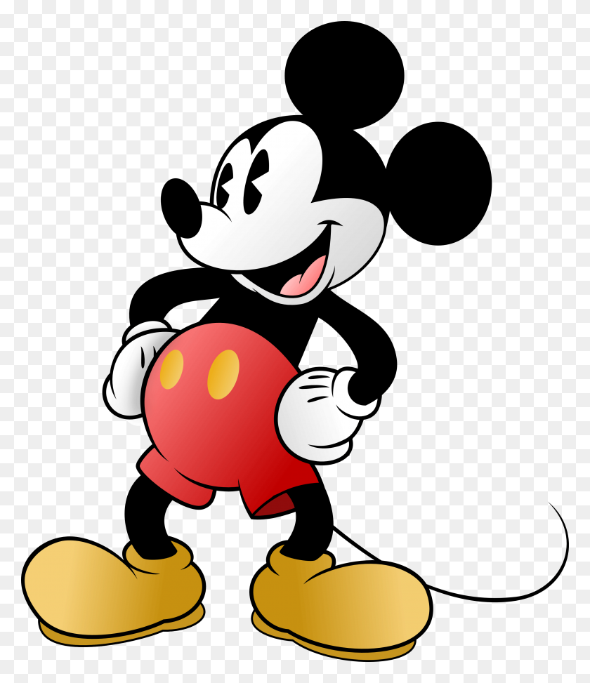 3000x3514 Mickey Mouse - Mandm Clipart Black And White