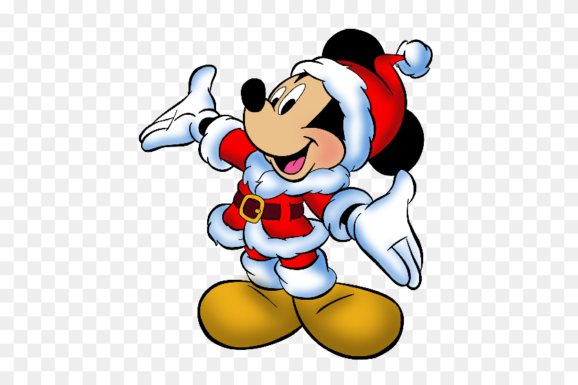 500x500 Mickey Mouse - Mickey Christmas Clipart