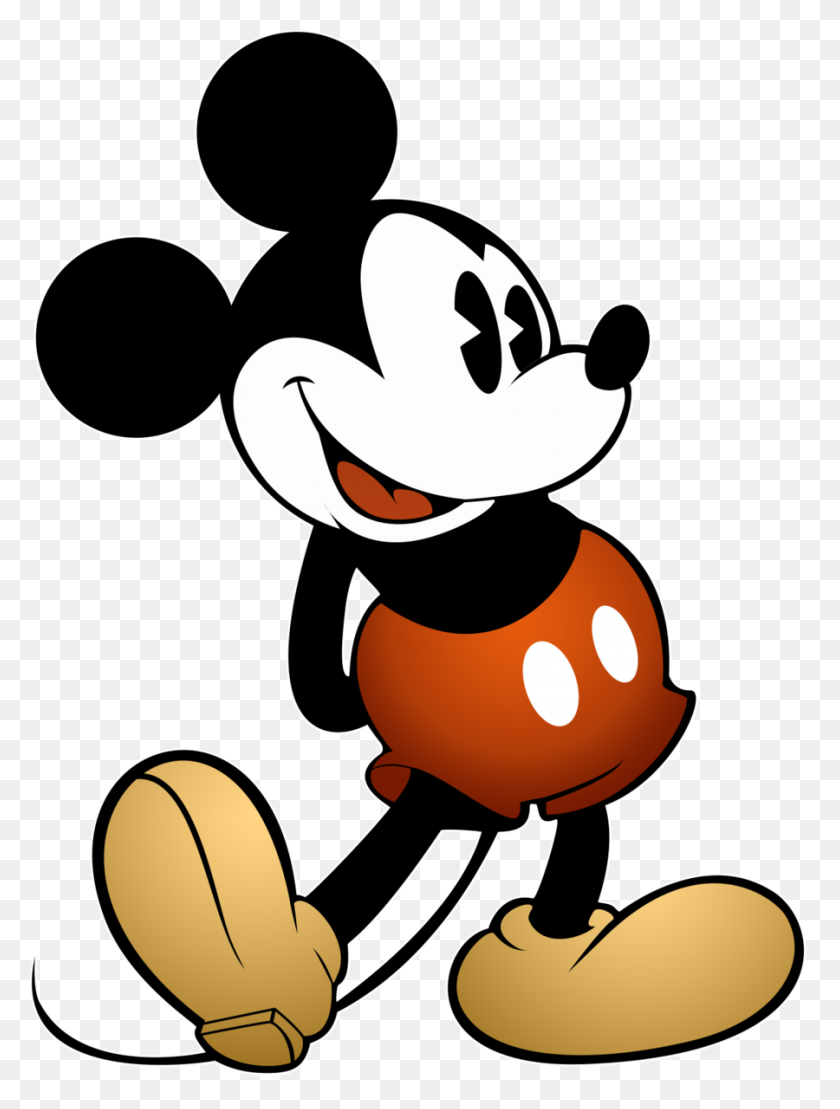 900x1211 Mickey Mouse - Imágenes Prediseñadas De Agujero De Ratón