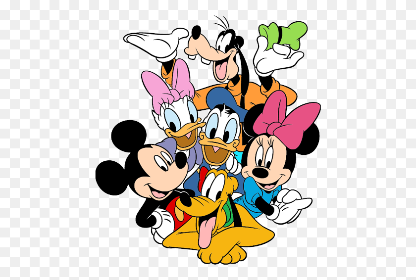 457x506 Mickey Mouse And Friends Clip Art - Mickey Mouse And Friends Clipart