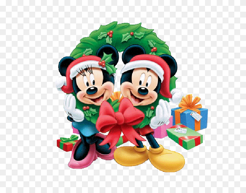 600x600 Mickey Mouse And Friends Xmas Clip Art Images On A Transparent - Minnie Mouse Christmas Clipart