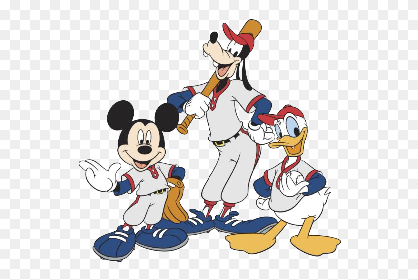 542x502 Clipart De Béisbol De Mickey Mouse - Clipart De Mickey Mouse Número 1