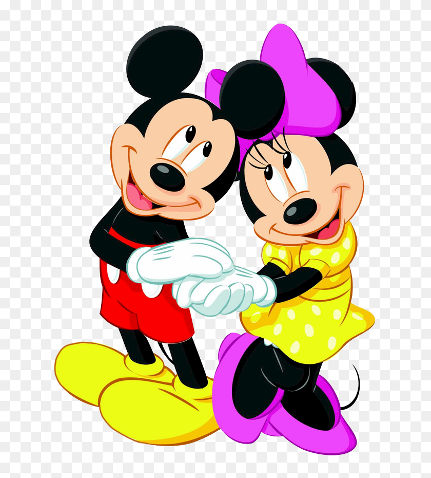 645x870 Mickey Mouse Hora De Acostarse - Clipart De Lazo De Minnie Mouse