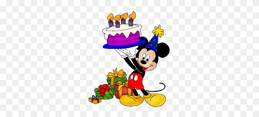 320x320 Mickey Mouse Birthday Clipart - Birthday Celebration Clipart