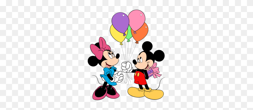 260x307 Mickey Mouse Birthday Clipart - Feliz Cumpleanos Clipart