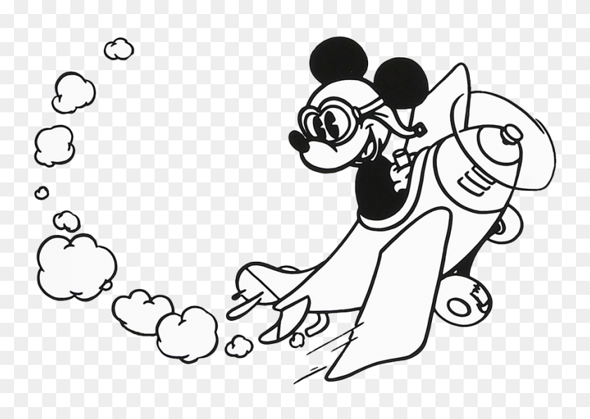 900x620 Mickey Mouse Black And White Clipart - Potato Clipart Black And White