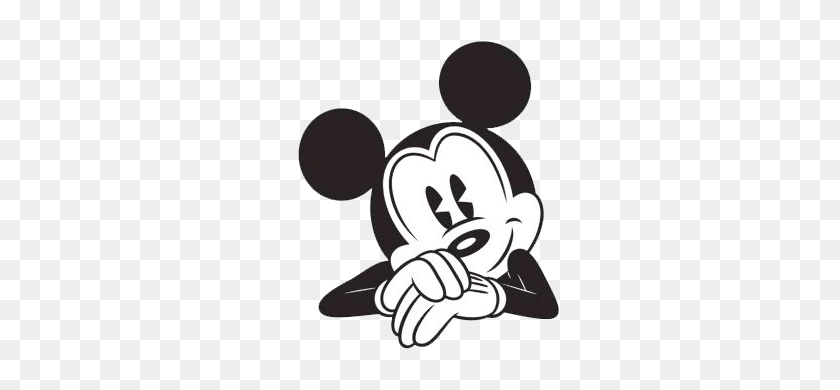 309x330 Mickey Mouse Black And White Mickey Mouse Face Black And White - Mouse Clipart Black And White