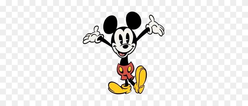 290x299 Mickey Mouse Cartoon Shorts Clipart En We Heart It - Clipart Mickey Mouse