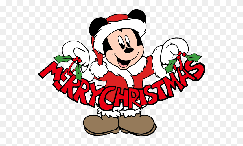 584x447 Mickey Mouse Christmas Clip Art Disney Clip Art Galore - Mickey Mouse 1st Birthday Clipart