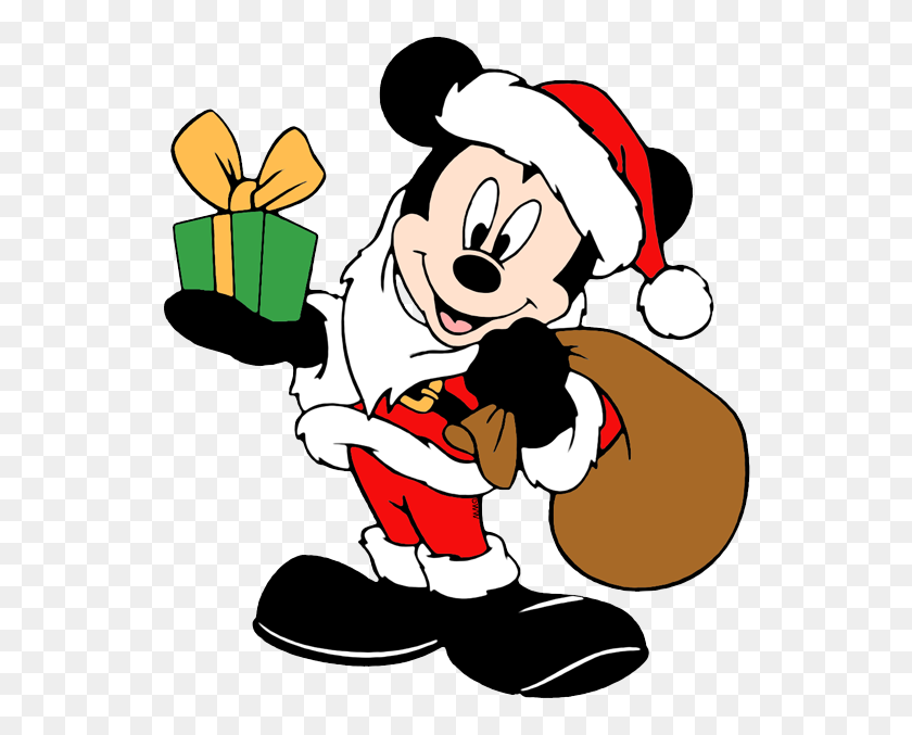 546x617 Imágenes Prediseñadas De Navidad De Mickey Mouse Imágenes Prediseñadas De Disney En Abundancia - Minnie Mouse Esquema Clipart