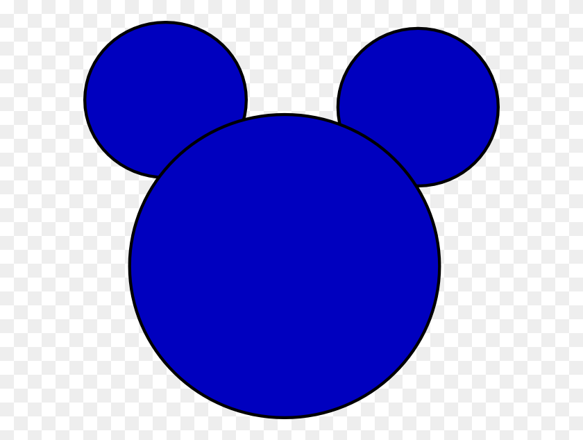 600x574 Imágenes Prediseñadas De Mickey Mouse - Orejas De Mickey Png