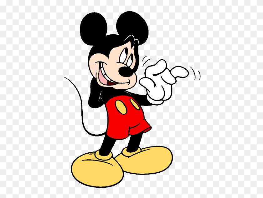 450x574 Mickey Mouse Clip Art Disney Clip Art Galore - Person Waving Clipart