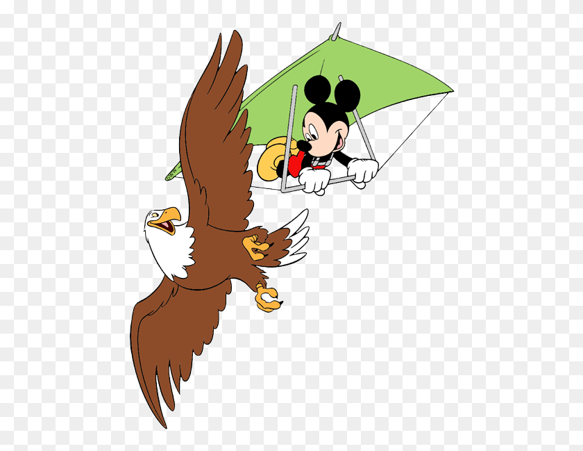 474x589 Mickey Mouse Clip Art Disney Clip Art Galore - Hang Gliding Clipart