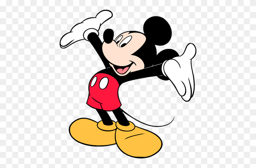 452x493 Mickey Mouse Clipart Free Clipart - Mickey Mouse Clipart PNG