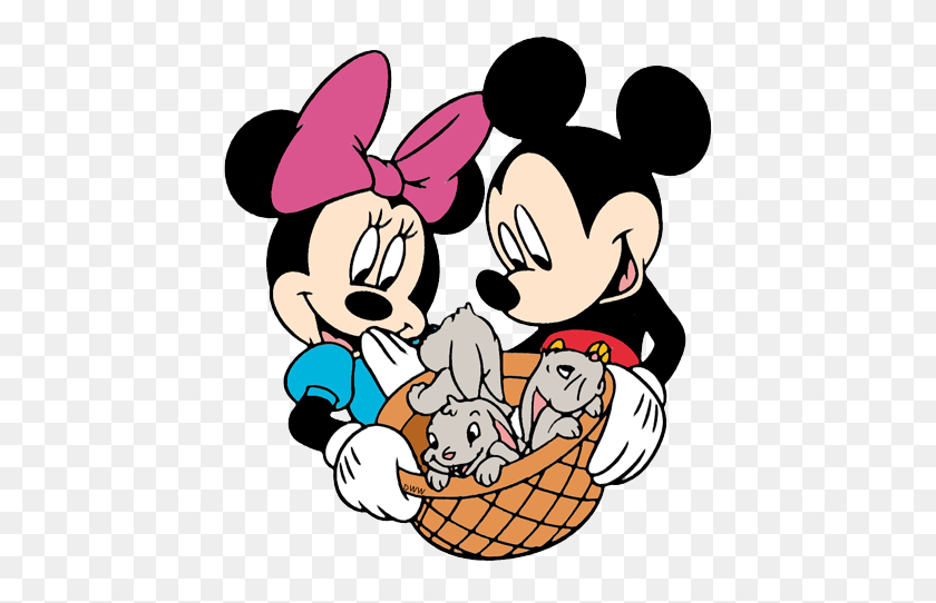 450x482 Mickey Mouse Clipart Spring - Minnie Mouse Clipart Blanco Y Negro