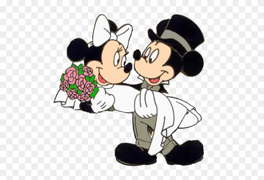 504x513 Mickey Mouse Clipart Wedding - Mickey Mouse Outline Clipart