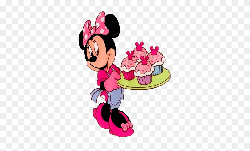 326x448 Mickey Mouse Cupcake Clipart - Party Decorations Clipart