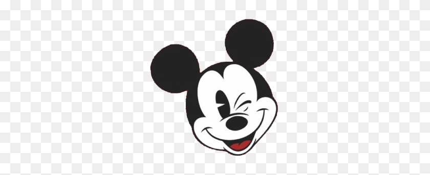 270x283 Mickey Mouse Face Clip Art - Mickey Ears Clipart
