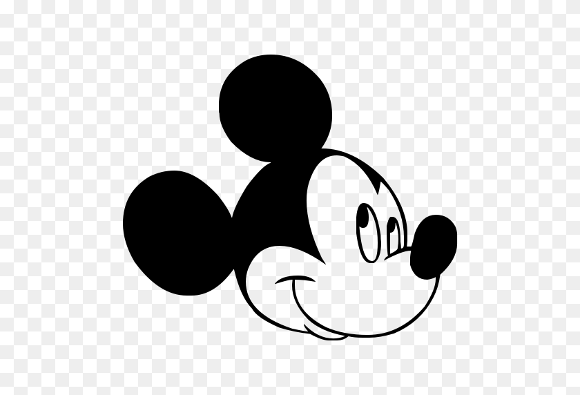 512x512 Icono De La Cara De Mickey Mouse - Cara De Mickey Mouse Png