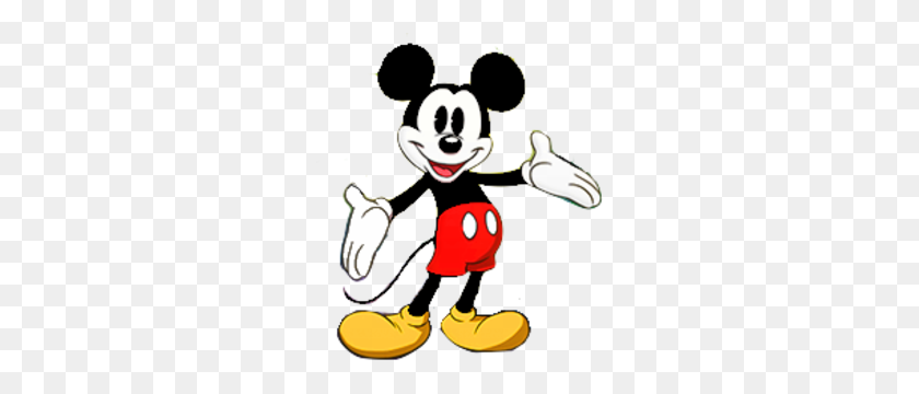 262x300 Mickey Mouse Free Images - Mickey Mouse Hands Clipart