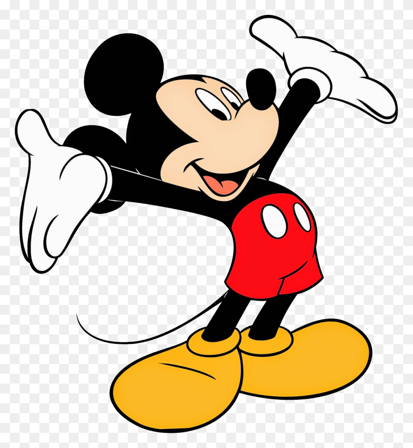 1465x1599 Mickey Mouse Feliz Imagen Png - Mickey Mouse Png