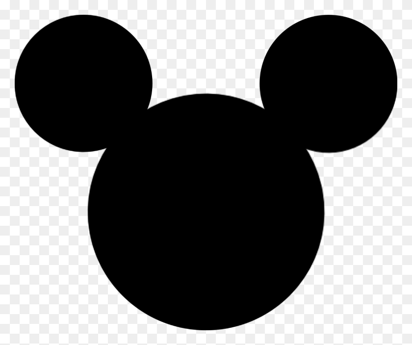 1242x1025 Mickey Mouse Head And Ears - Mickey Mouse Pants Clipart