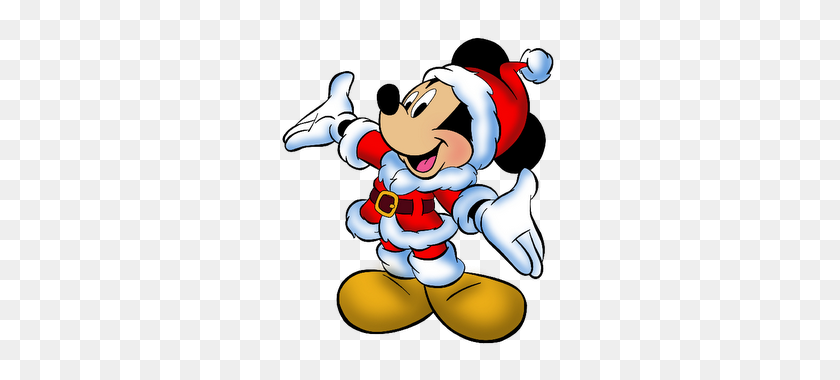 320x320 Mickey Mouse Head In Christmas Clipart - Mickey Hat Clipart
