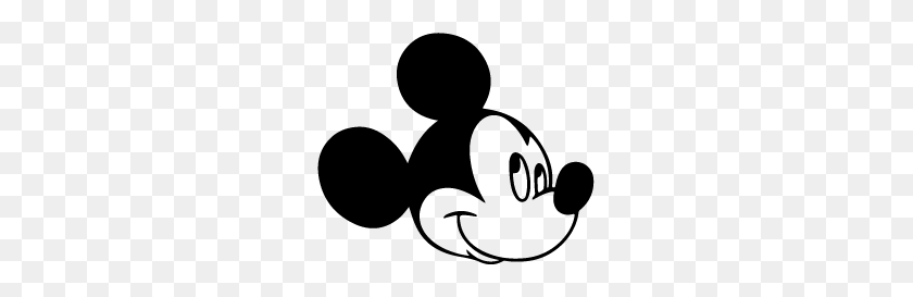 255x213 Mickey Mouse Head Silhouette Free Download Clip Art - Mickey Mouse Ears Clipart Black And White