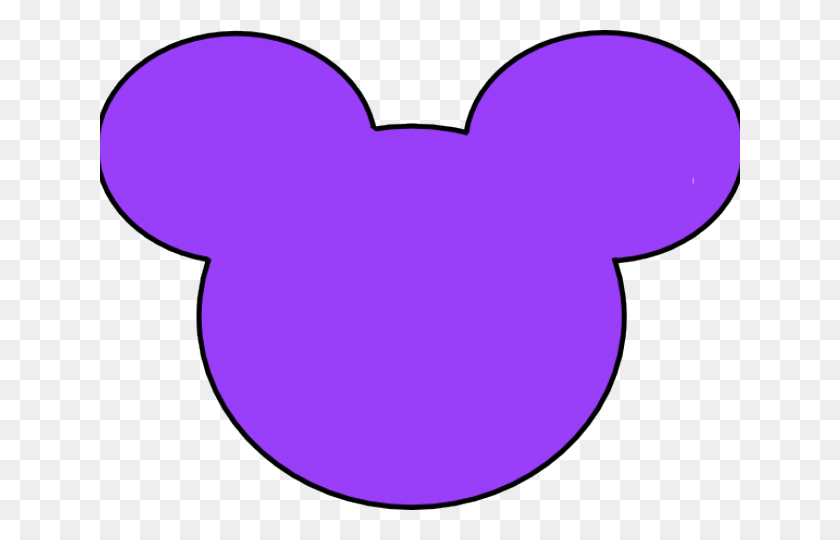 640x480 Cabeza De Mickey Mouse De La Silueta De Vector - Silueta De Mickey Mouse Png