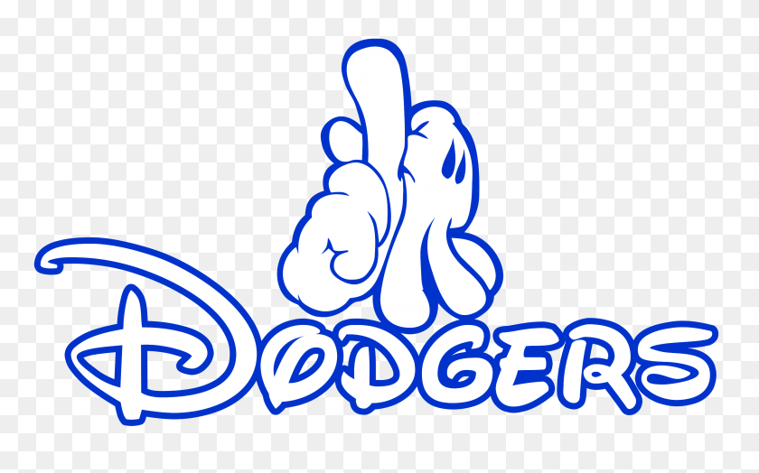 2838x1690 Mickey Mouse Los Angeles Dodgers Baseball Clip Art - Dodgers PNG