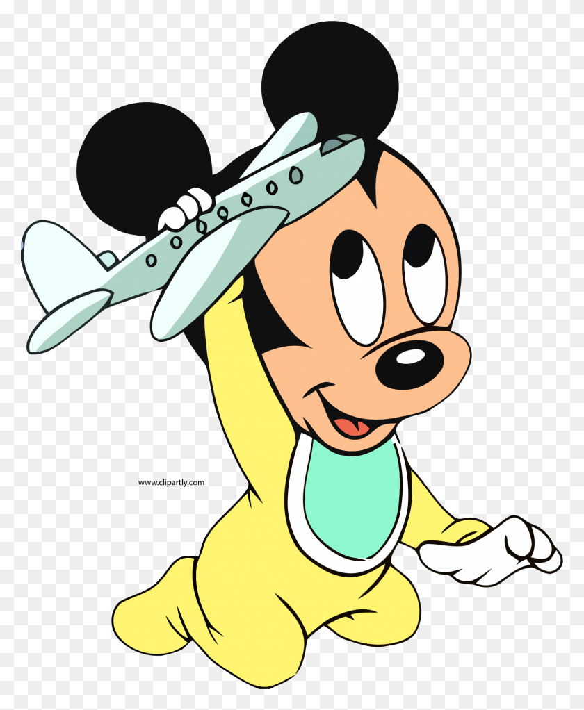 1584x1955 Mickey Mouse Minnie Mouse Goofy Clip Art - Baby Mickey Mouse Clipart