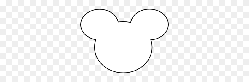 298x219 Mickey Mouse Outline Clip Art - Mickey Ears Clipart