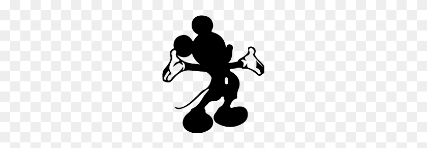 201x231 Mickey Mouse Silhouette Clipart Free Clipart - Disney Silhouette Clip Art