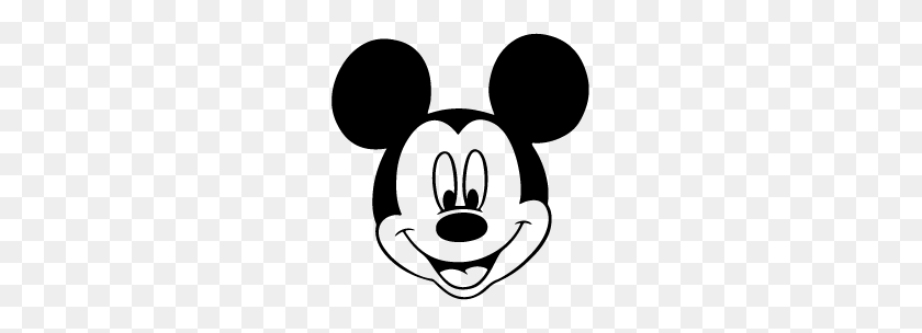 235x244 Mickey Mouse Silueta Cosas Divertidas De Mickey Mouse - Cabeza De Mickey Mouse Png