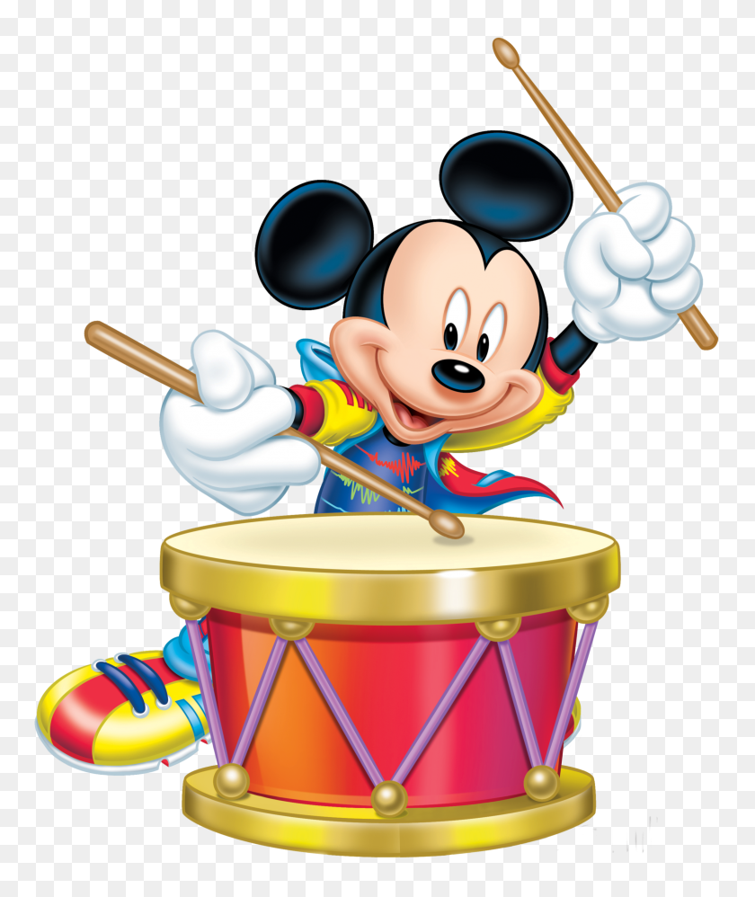 2419x2911 Mickey Mouse With Drum Transparent Png Clip Art Gallery - Mickey Clipart