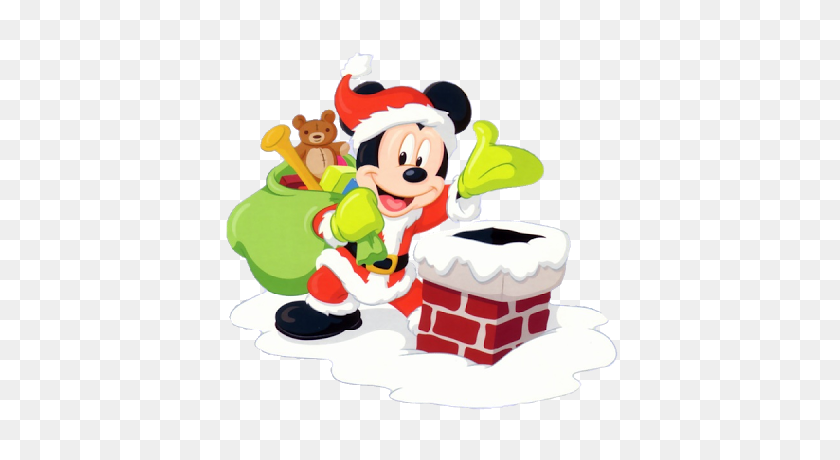 400x400 Mickey Mouse Xmas - Mickey Christmas Clipart