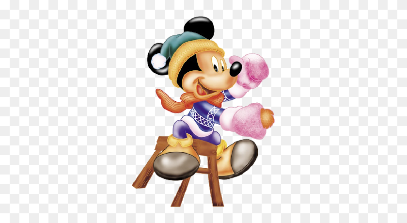 Mickey Mouse Xmas - Рождественский клипарт с Минни Маус