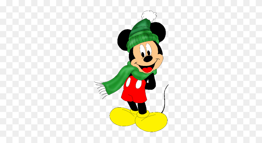 400x400 Mickey Mouse Xmas - Disneyland Clipart