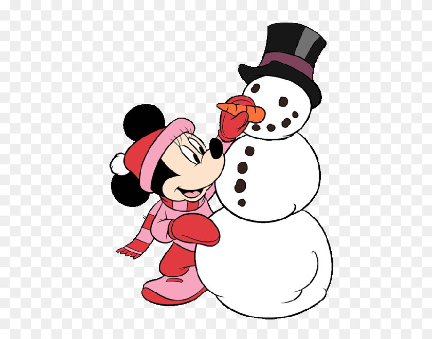 600x600 Mickey Mouse Xmas Clip Art Images Click On Image To Enlarge Then - Minnie Mouse Christmas Clipart