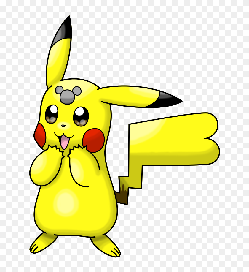 691x856 Mickey Mouse's Head Marked Pikachu - Mickey Mouse Head PNG