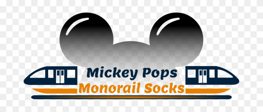 800x306 Mickey Pops Monorail Socks - Disney Monorail Clipart